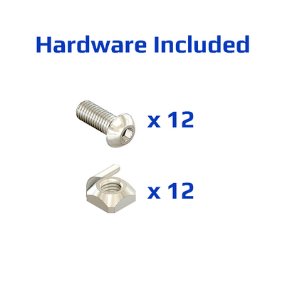 41-160-1SS MODULAR SOLUTIONS TIE PLATE 180MM X 180MM X 6MM ANGLED WITH STAINLESS STEEL HARDWARE